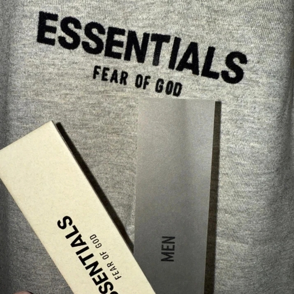 NWT FEAR OF GOD ESSENTIALS T-SHIRT SS22 "Dark Oatmeal" AUTHENTIC - Picture 5 of 8